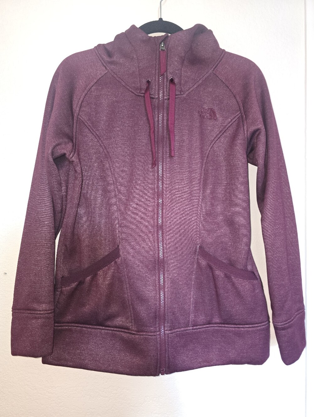 The North Face Women's Burgundy Full-Zip Hoodie Jacket